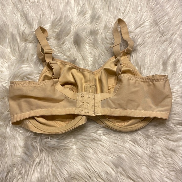 Elomi 38DD Sports Bra Beige Energise Underwire Back Closure 8041 - Picture 5 of 7